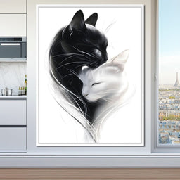 Cats Embrace - NicheCanvas