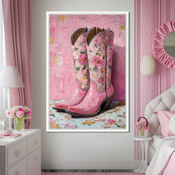 Floral Western Romance - NicheCanvas