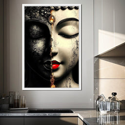 Duality of Tranquil Visages - NicheCanvas