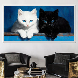 Eyes of Feline Wonder - NicheCanvas