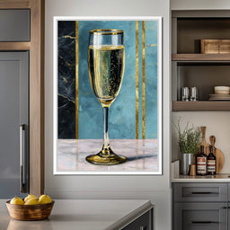 Gilded Champagne Elegance - NicheCanvas