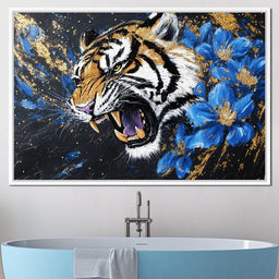 Fierce Tiger Floral Fusion - Alicia Smith - NicheCanvas