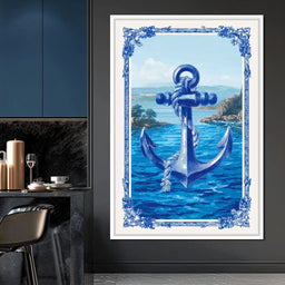 Tropical Ship Anchor - NicheCanvas