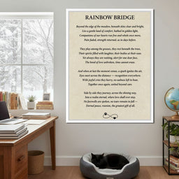 Rainbow Bridge Poem - NicheCanvas