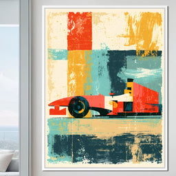 Grand Prix Abstract Motion - NicheCanvas