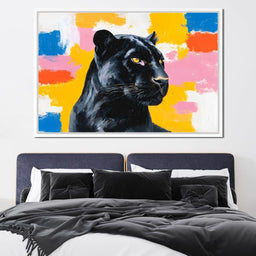 Golden Eyed Black Panther - NicheCanvas