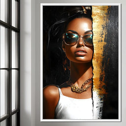 Golden Radiance Encounter - NicheCanvas