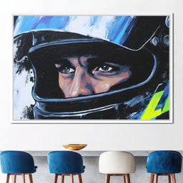 Racing Driver Intense Focus - NicheCanvas
