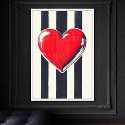 Heartbeat Elegance - NicheCanvas