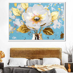 Golden Petal Elegance Blooms - NicheCanvas