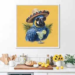 Tropical Fiesta Parrot Vibes - NicheCanvas