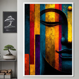 Radiant Stripes of Tranquil Face - NicheCanvas