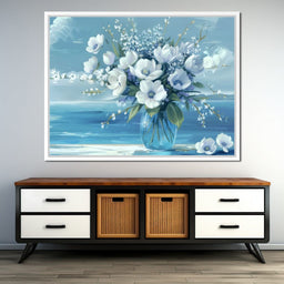 Azure Blossoms - TooplesArt - NicheCanvas