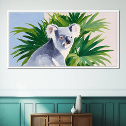 Koala Among Verdant Leaves - NicheCanvas