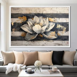 Harmony Golden Lotus - NicheCanvas