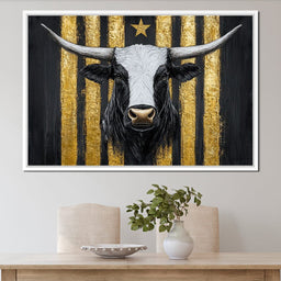 Majestic Golden Stripes Triumph - NicheCanvas