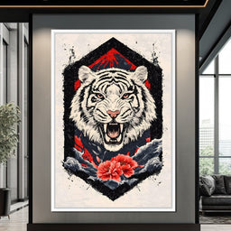 Siberian Tiger Roar - NicheCanvas