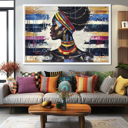 African Elegance in Ochre Gold - Sakeem Gibbs - NicheCanvas