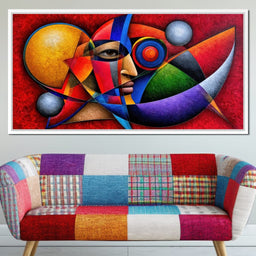 The Cubist Sun Watcher - TooplesArt - NicheCanvas