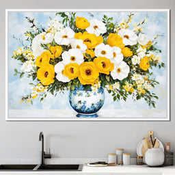 Golden Blossoms Harmonize - NicheCanvas