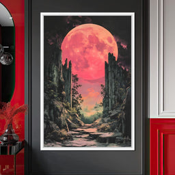 Moonlit Pathway Reverie - NicheCanvas