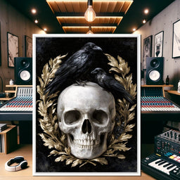 Gilded Crows Upon Bone - NicheCanvas