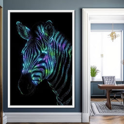 Cosmic Zebra - TooplesArt - NicheCanvas