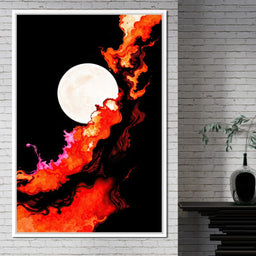 Firestorm Under the Moon - TooplesArt - NicheCanvas