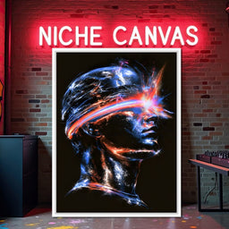 Synthwave Abstract Master Mind - NicheCanvas