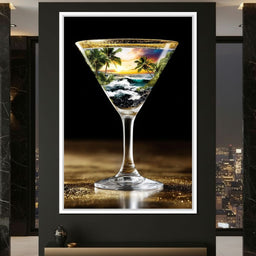 Tropical Sunset Cocktail Dream - NicheCanvas