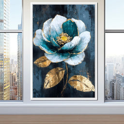 Golden Reflections Petal Dreams - NicheCanvas