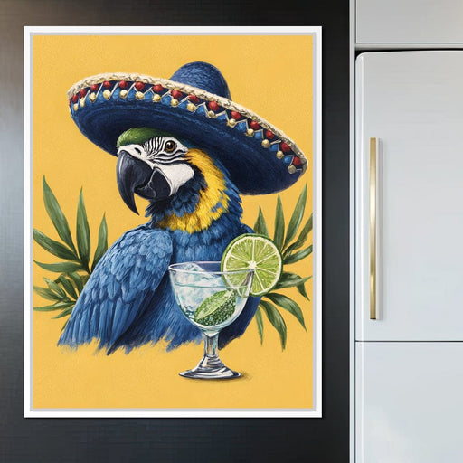 Parrot Margarita Fiesta Tropical Canvas Print
