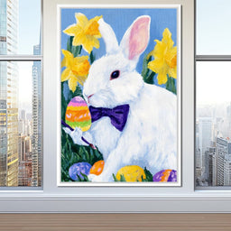 Easter Bunny Egg Painter - NicheCanvas