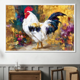Regal Rooster Gold Radiance - Neal Hackett - NicheCanvas
