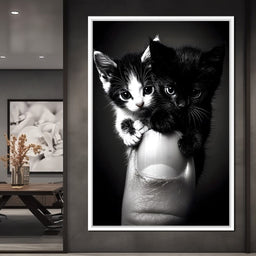 Playful Companions on Thumb - NicheCanvas