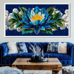 Starfield Lotus Radiance - NicheCanvas