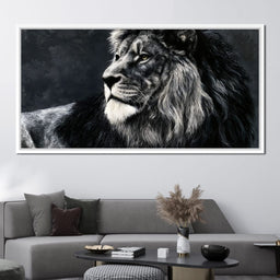 Somber Lion - NicheCanvas