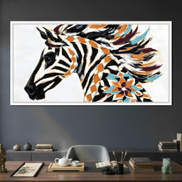 Zebra Mirage Awaits Discovery - Alicia Smith - NicheCanvas