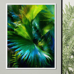 Lush Tropical Palm Oasis Flow - NicheCanvas
