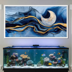 Gold Seam Crescent Tide - TooplesArt - NicheCanvas