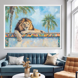 Majestic Lion Palm Retreat - NicheCanvas