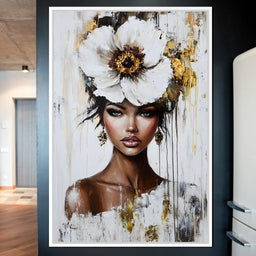 Golden Petal Elegance - NicheCanvas