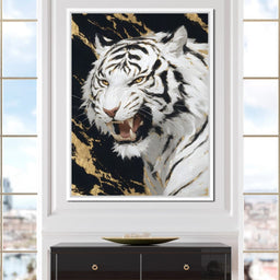 Fierce Aura Golden Roar - NicheCanvas