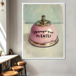 Champagne Please Service Bell - NicheCanvas