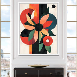 Abstract Floral Geometric Burst - NicheCanvas