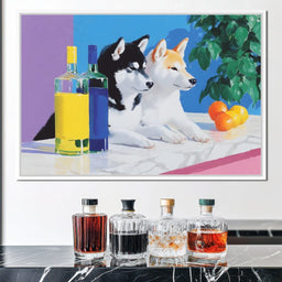 Canine Reflections and Citrus - NicheCanvas