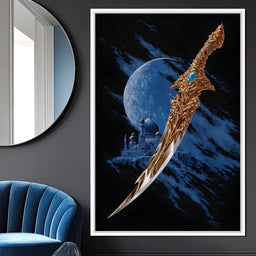 Celestial Palace Gilded Scimitar - NicheCanvas