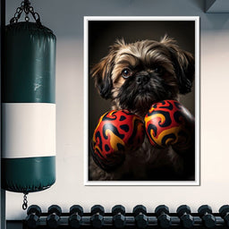 Pugilist Pooch - NicheCanvas