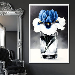 Petals of Indigo Essence - NicheCanvas