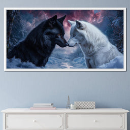 Winter Wolves Couple - NicheCanvas